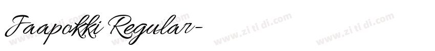Jaapokki Regular字体转换 Jaapokki Regular字体转换